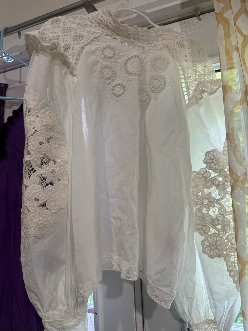 FARM Rio Off-White Romantic Blouse